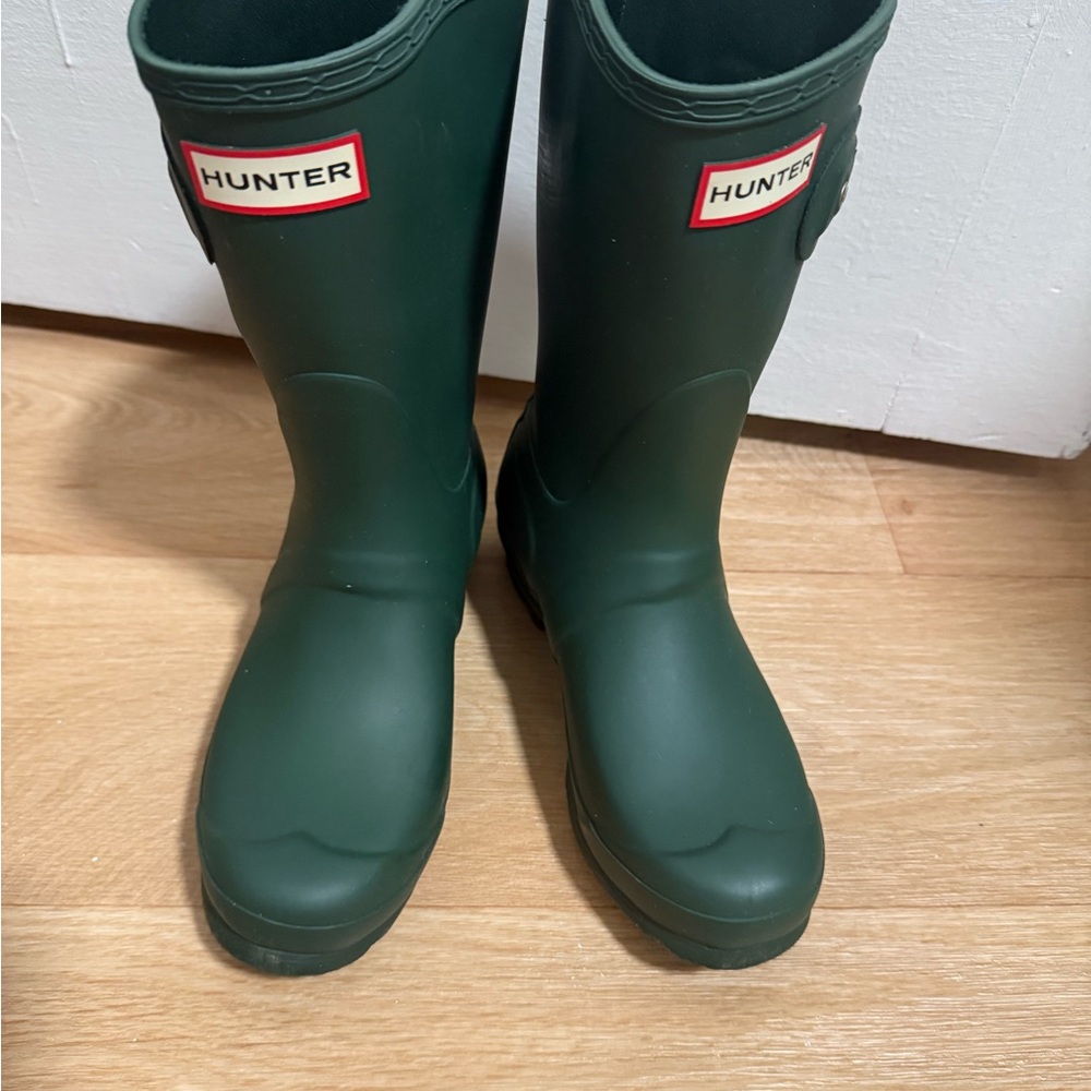 Hunter Dark Green Waterproof Boots